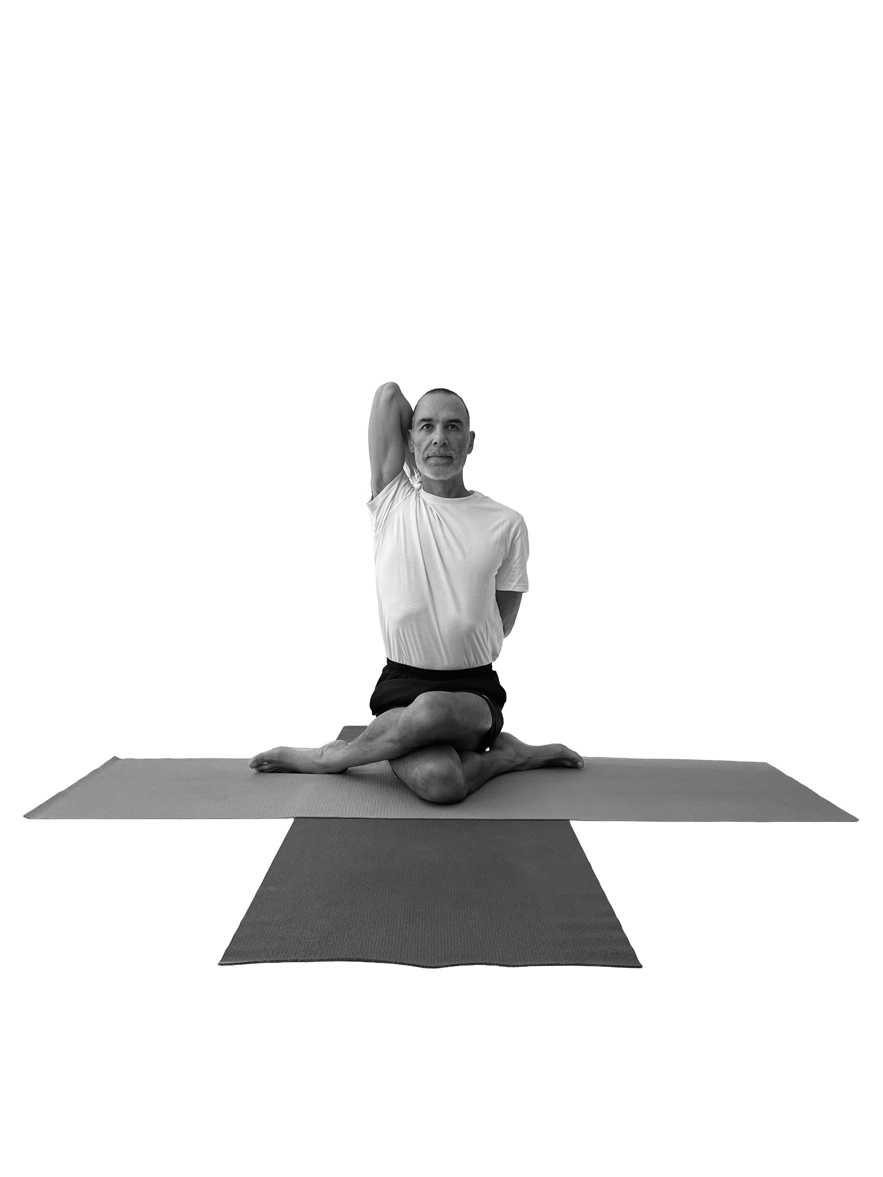 Miguel Jaime in yoga pose